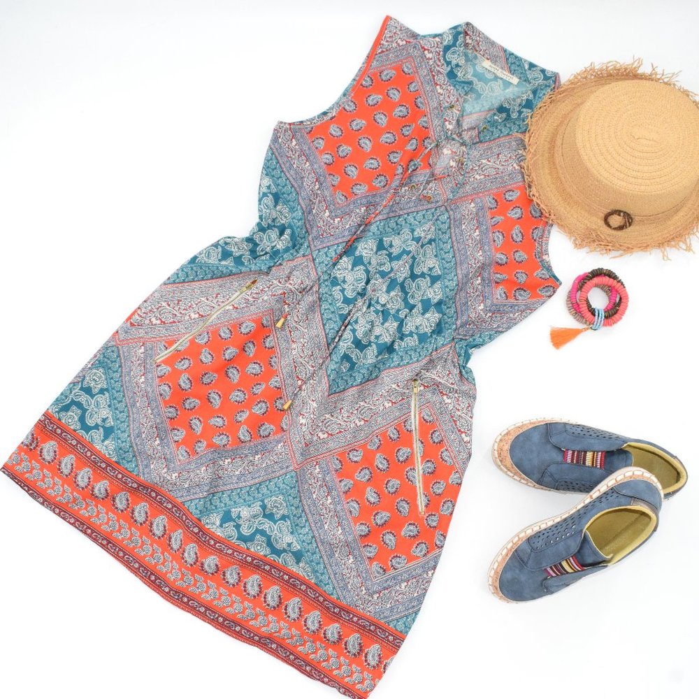 Speed Control Tribal Boho Dress M